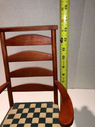 VINTAGE DOLL BEAR ROCKING CHAIR SHAKER STYLE WOVEN SEAT DECORATIVE ITEM 45 OFF 6