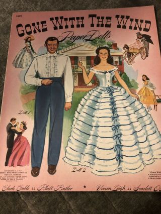 Vintage Gone With The Wind Paper Dolls - 1940 - Nr