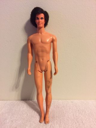 Vintage 1968 Mattel Black Hair Ken Barbie Doll