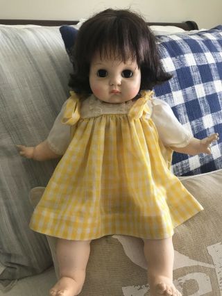 Vintage Madame Alexander 20” Puddin Baby Doll In Dress