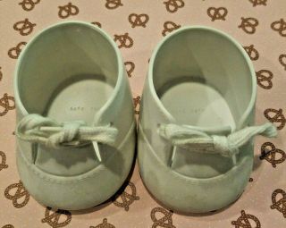Mattel My Child Doll Shoes White Oxford Lace - Up Vintage 1980s Hong Kong