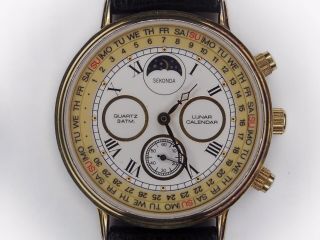 Vintage Sekonda Moonphase Lunar Calendar Watch