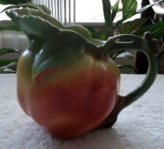 Antique Royal Bayreuth Apple Pitcher Or Creamer Majolica Marked