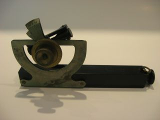 Antique Dietzgen Inclinometer Hand Survey Level w/ Leather Case USA 2