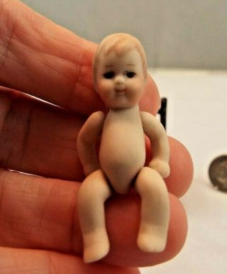 Dollhouse Miniature Vintage Artisan Porcelain Doll Unsigned 2