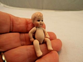 Dollhouse Miniature Vintage Artisan Porcelain Doll Unsigned 3
