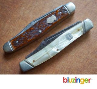 (2) Vintage John Primble Belknap Hardware Pocket Knives