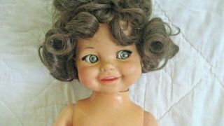 Vintage Ideal Giggles Doll 1966 Flirty Eyes Dimples 52 Years Old Collectible Dol