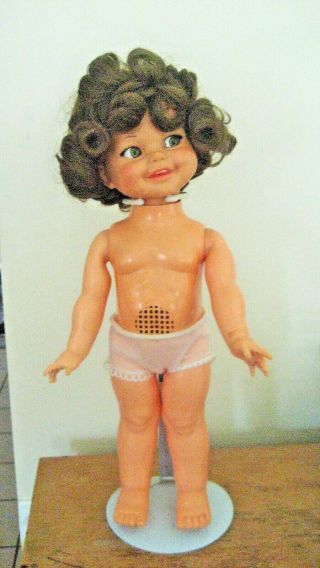 Vintage Ideal Giggles Doll 1966 Flirty Eyes Dimples 52 years old collectible dol 2