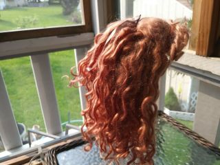 Size 13 ? Strawberry Mohair Wig For Vintage Antique Doll