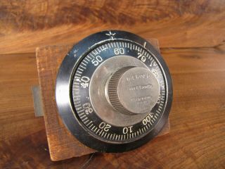 Antique Diebold Safe & Lock Co.  Combination Safe Lock Dial & Mechanism.