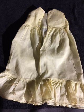 ANTIQUE cotton,  si dress for FRENCH doll Jumeau Steiner Bru antique lace size 5 - 7 2