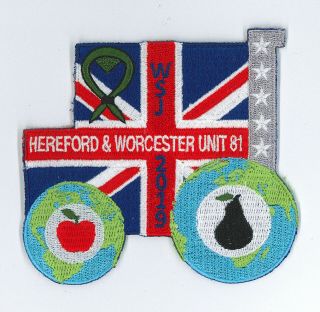 2019 World Scout Jamboree Uk British Unit 81 Hereford Scouts Contingent Patch