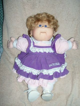 Vintage 1983 Cabbage Patch Kids Purple Dress Only Coleco Xavier Roberts