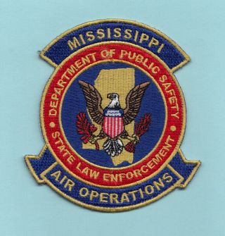 C31 Dps Mississippi Mbi Air Helo Operations Aviation Police Patch Agent Sp Mshp