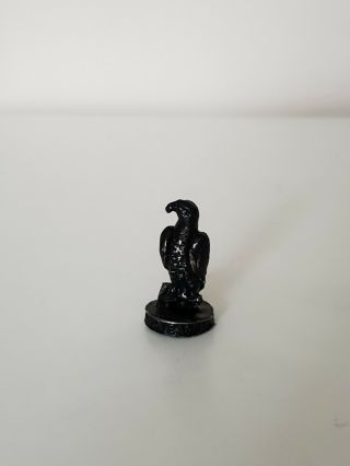 Ending Dollhouse Miniature 1:12 Scale Vintage Pewter Bald Eagle Statue Figurine
