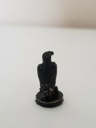 ENDING Dollhouse Miniature 1:12 Scale Vintage Pewter Bald Eagle Statue figurine 2