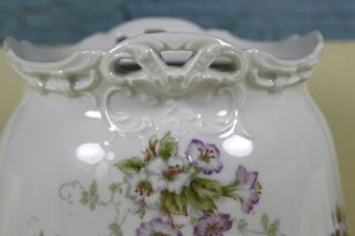 Antique Hermann Ohme Porcelain Biscuit Jar SILESIA GERMANY Missing Lid 3
