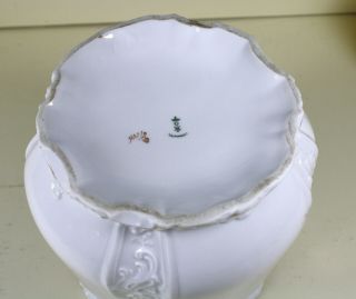 Antique Hermann Ohme Porcelain Biscuit Jar SILESIA GERMANY Missing Lid 5