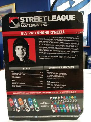 Street League Skateboarding Series 1 Figure Board Dvd Shane O Neill black shirt 6