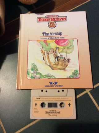 Vintage 1985 Worlds of Wonder Teddy Ruxpin - The Airship book and tape 2
