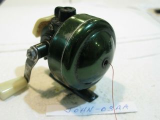 JOHNSON CENTURY 100B Vintage SPIN CASTING REEL made in USA OLD GOOD 2