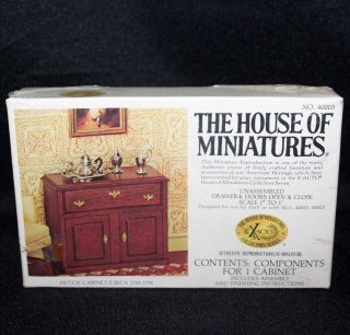 X - Acto The House Of Miniatures “hutch Cabinet Circa 1750 - 1790” 40003 Box