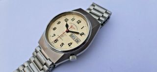 Vintage West And Watch Automatic Day Date Swiss Made Wrist Watc Antique 4