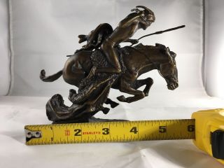 Vintage Bronze Statue Cheyenne Signed by Frederic Remington Approx 5x5.  5 No Base 8