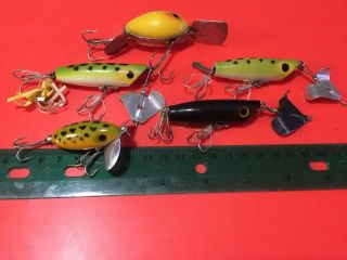 Vintage Fred Arbogast Lure Fishing Jitterbug Hula Diver Bass Musky Sputterbuzz