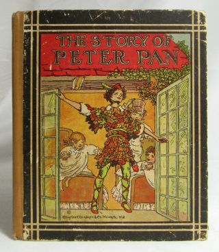 Antique 1926 The Story Of Peter Pan Illustrated Children 