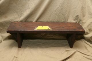 Antique Wood Personal Prayer Bench James K Ruby 