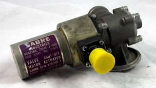 Sabre Industries,  Motor Actuated Shut Off Valve 400300 - 1 (gd7)