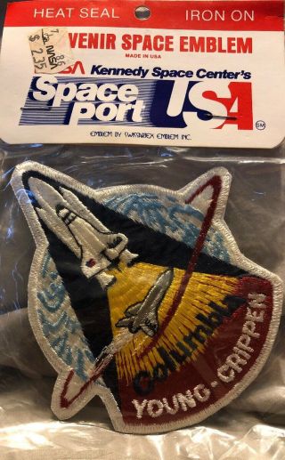 Columbia Space Shuttle Program Patch Young Crippen Sts - 1 Transportation Nasa Usa