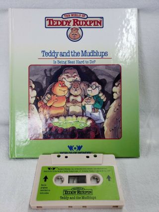 Teddy Ruxpin Teddy And The Mudblups Book & Tape Set