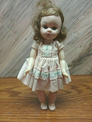 Vintage 8 " 1950s Virga Lollipop Or Pam Walker Doll,  Hard Plastic Ginny Era