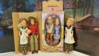 1973 - 75 Mattel Sunshine Family Steve Steffie Sweets Grandma Grandpa Grandparents