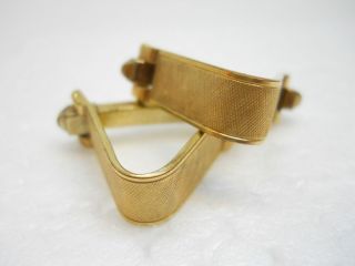 Vintage Cuff Links Jewelry Rolled Gold West Germany Mid Century Modern Design