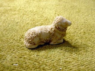 excavated vintage snow baby sheep Fève ancient length 1.  1 inch age 1890 11305 2