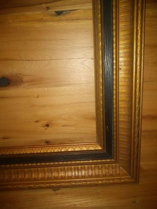 Antique Vintage Ornate Gold Wood Picture Frame Wall Art Decor 17x23 2