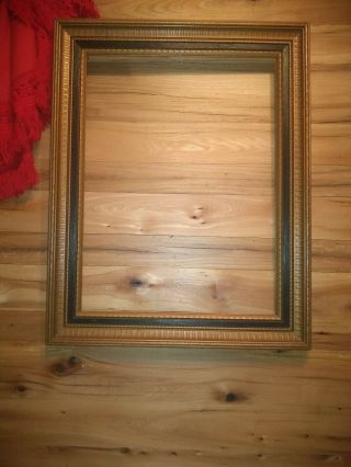 Antique Vintage Ornate Gold Wood Picture Frame Wall Art Decor 17x23 5