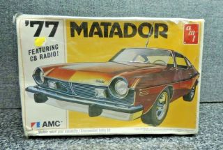 Amt 1977 Amc Matador 2 Door Model Kit Kit Number T480 Complete