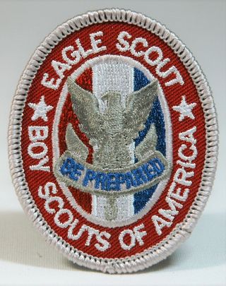 Boy Scouts Of America Bsa Eagle Scout Rank Pocket Patch Emblem 489