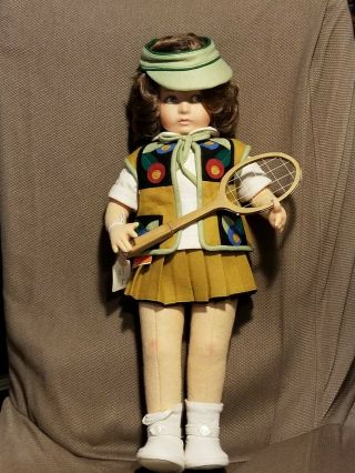 Vintage Lenci Tennis Player Doll Near With Tag