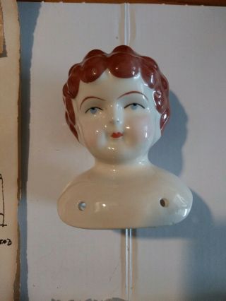Vintage 3 " Ceramic Doll Kit.  Comes With Arms/legs,  Fabric & Full Instructions.