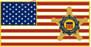 US Secret Service Lapel Hat Pin American Flag 3 - Pack 3
