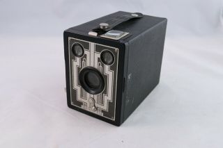 Vintage Antique Kodak Brownie Six 20 Art Deco Box Camera For Display