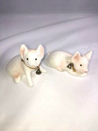 Vintage Antique Collectible Enesco Piglet Pig Salt And Pepper Shakers 2