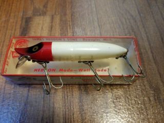 Vintage Tackle Heddon Vamp Spook 9750 L Old Collectible Game Fishing Lure & Box