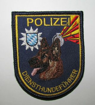 Germany Bavaria Polizei German State Police K9 Canine Dog Squad Bomb Eod Patch